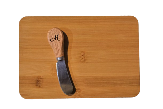 Customizable Cutting Board and Cheese Knife