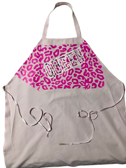 Leopard Print Queen Apron