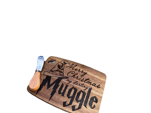 Merry Christmas My Darling Muggle Cutting Board (8x6)